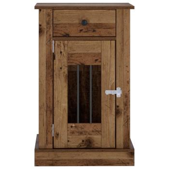 Hundekäfigmöbel Altholz 50 x 47,5 x 80 cm Holzwerkstoff