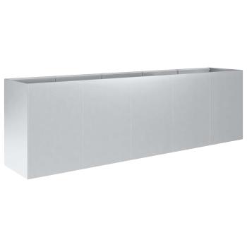 Garten-Pflanzgefäß Silber 200 x 40 x 60 cm Verzinkter Stahl
