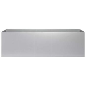 Garten-Pflanzgefäß Silber 200 x 40 x 60 cm Verzinkter Stahl