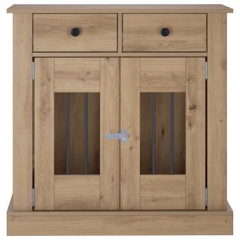 Hundekäfigmöbel Artisan-Eiche 80 x 47,5 x 80 cm Holzwerkstoff