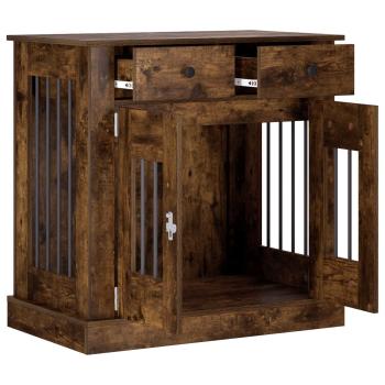 Hundekäfigmöbel Räuchereiche 80 x 47,5 x 80 cm Holzwerkstoff