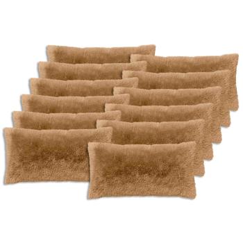 Kissen 12 stk. HEERLEN Taupe 40 x 80 cm PV Fleece