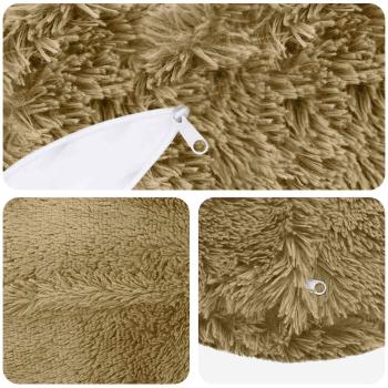 Kissen mit Kissen HEERLEN 2 Stk. Hellgrau PV Fleece