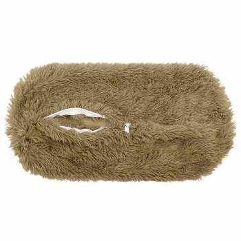 Kissen 2 stk. HEERLEN Hellgrau Ø 15 x 40 cm PV Fleece