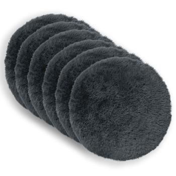 Kissen mit Kissen HEERLEN 6 Stk. Anthrazit PV Fleece