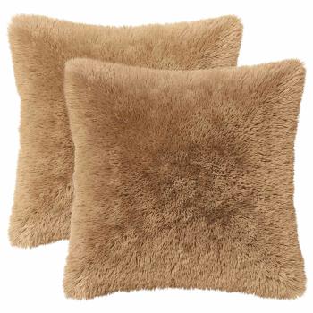 Kissen mit Kissen HEERLEN 6 Stk. Taupe PV Fleece