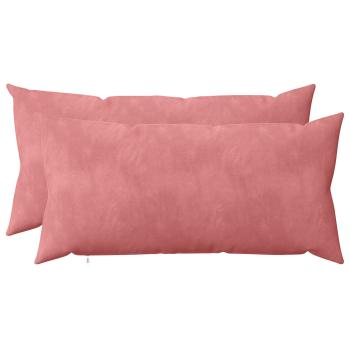 Kissen mit Kissen HEERLEN 2 Stk. Rosa Samt