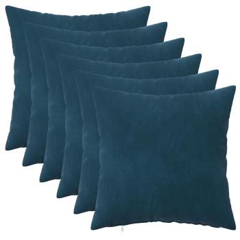 Kissen mit Kissen HEERLEN 6 Stk. Blau Samt