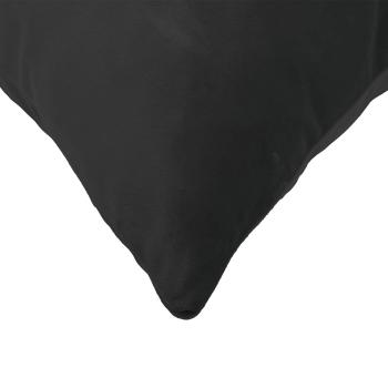 Kissen mit Kissen HEERLEN 6 Stk. Schwarz Samt