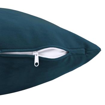 Kissen mit Kissen HEERLEN Blau 40 x 145 cm Samt