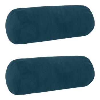 Kissen mit Kissen HEERLEN 2 Stk. Blau Samt
