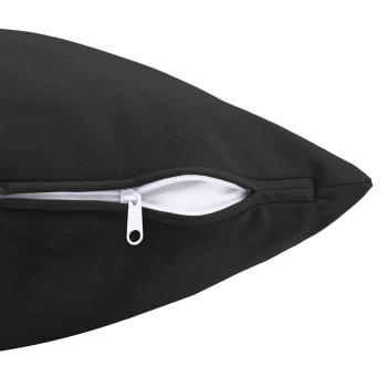 Kissen mit Kissen HEERLEN 2 Stk. Schwarz Samt