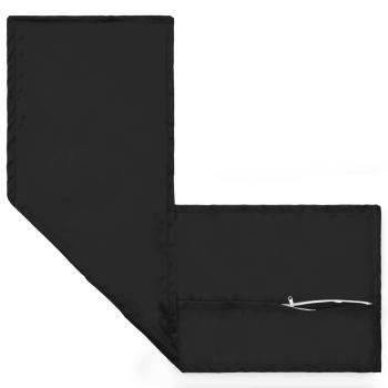 Kissen mit Kissen HOUTEN Schwarz 40 x 145 cm Samt