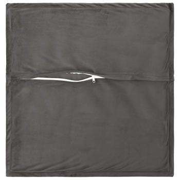 Kissen mit Kissen HOUTEN 6 Stk. Dunkelgrau Samt
