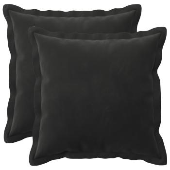 Kissen mit Kissen HOUTEN 2 Stk. Schwarz Samt