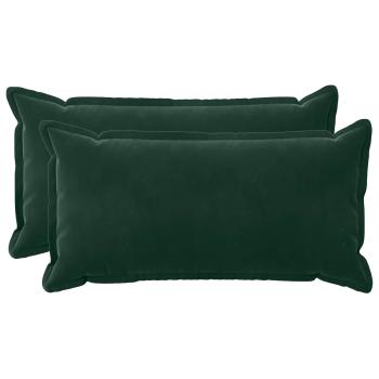 Kissen mit Kissen HOUTEN 2 Stk. Dunkelgrün Samt