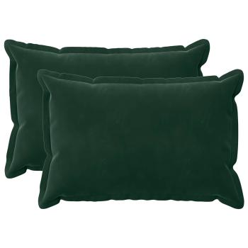 Kissen mit Kissen HOUTEN 2 Stk. Dunkelgrün Samt