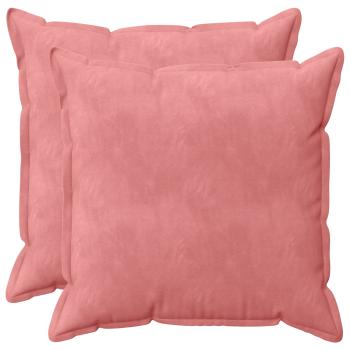 Kissen mit Kissen HOUTEN 2 Stk. Rosa Samt