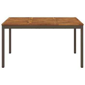Gartentisch Natur und Kaffee 141 x 80,5 x 75 cm