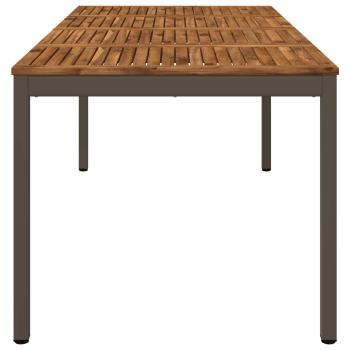 Gartentisch Natur und Kaffee 147 x 88,5 x 75 cm