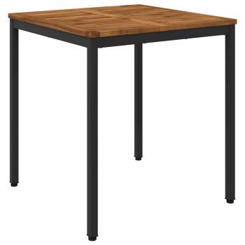Gartentisch Natürlich und Schwarz 70 x 68,5 x 75 cm