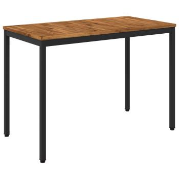 Gartentisch Natürlich und Schwarz 108,5 x 55 x 75 cm