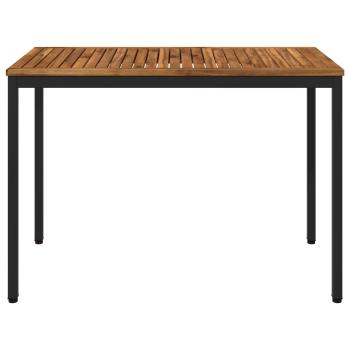 Gartentisch Natürlich und Schwarz 108,5 x 55 x 75 cm