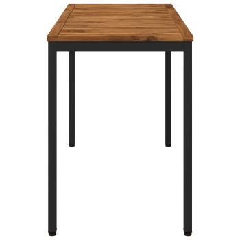 Gartentisch Natürlich und Schwarz 108,5 x 55 x 75 cm