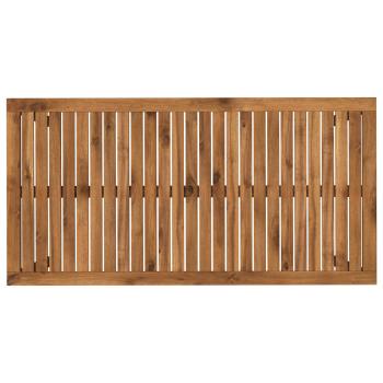 Gartentisch Natürlich und Schwarz 108,5 x 55 x 75 cm