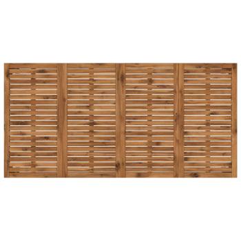 Gartentisch Natürlich und Schwarz 180 x 88,5 x 75 cm