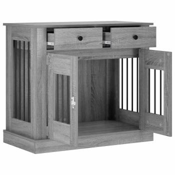 Hundekäfigmöbel Sonoma-Grau 90 x 47,5 x 80 cm Holzwerkstoff