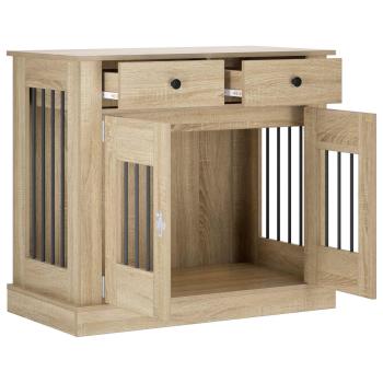 Hundekäfigmöbel Sonoma-Eiche 90 x 47,5 x 80 cm Holzwerkstoff
