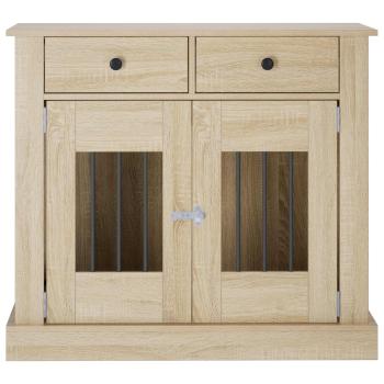 Hundekäfigmöbel Sonoma-Eiche 90 x 47,5 x 80 cm Holzwerkstoff