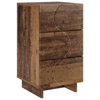 Nachttisch Altholz 33,5 x 34,5 x 60 cm Holzwerkstoff