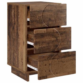 Nachttisch 2 stk. Altholz 33,5 x 34,5 x 60 cm Holzwerkstoff