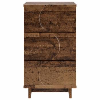 Nachttisch 2 stk. Altholz 33,5 x 34,5 x 60 cm Holzwerkstoff