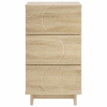 Nachttisch 2 stk. Sonoma-Eiche 33,5 x 34,5 x 60 cm