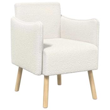 ARDEBO.de - Akzentstuhl Creme Bouclé