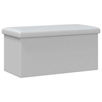 Klappbare Aufbewahrungsbank Weiß 180 kg 80 L 77 x 38 x 38 cm