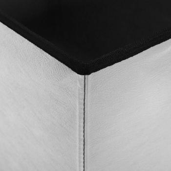 Klappbare Aufbewahrungsbank Weiß 180 kg 80 L 77 x 38 x 38 cm