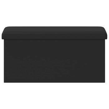 Klappbare Aufbewahrungsbank Schwarz 180 kg 80 L 77 x 38 x 38 cm