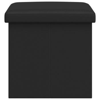 Klappbare Aufbewahrungsbank Schwarz 180 kg 80 L 77 x 38 x 38 cm
