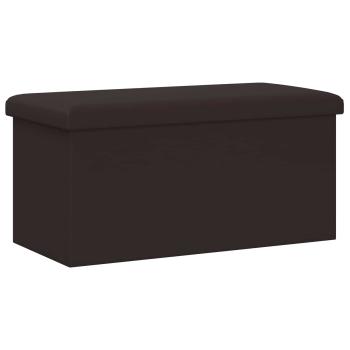 Klappbare Aufbewahrungsbank Braun 180 kg 80 L 77 x 38 x 38 cm