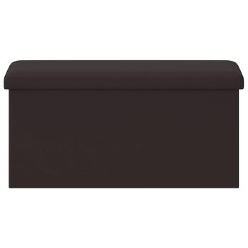 Klappbare Aufbewahrungsbank Braun 180 kg 80 L 77 x 38 x 38 cm