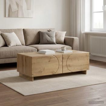 ARDEBO.de - Couchtisch Artisan-Eiche 102 x 50,5 x 35 cm Holzwerkstoff