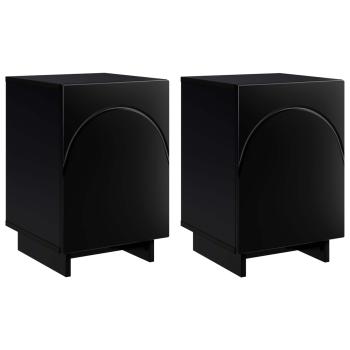 Nachttisch 2 stk. Schwarz 33,5 x 34,5 x 50 cm Holzwerkstoff