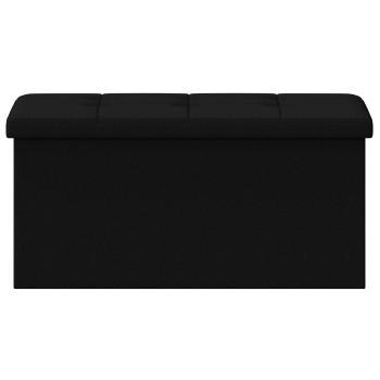 Klappbare Aufbewahrungsbank Schwarz 180 kg 80 L 77 x 38 x 38 cm