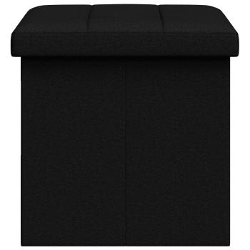 Klappbare Aufbewahrungsbank Schwarz 180 kg 80 L 77 x 38 x 38 cm