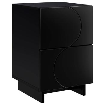 Nachttisch Schwarz 33,5 x 34,5 x 50 cm Holzwerkstoff
