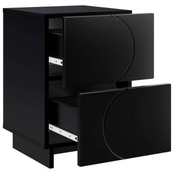 Nachttisch 2 stk. Schwarz 33,5 x 34,5 x 50 cm Holzwerkstoff